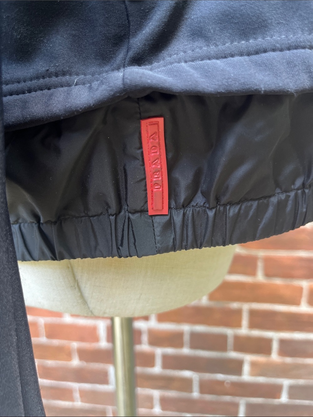 Vintage Prada Zip Jacket with Quilted Zip Placket - Picture 6 of 7